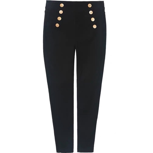 Quần Legging 6 Cúc Cạp Cao -mã legging 6 cúc
