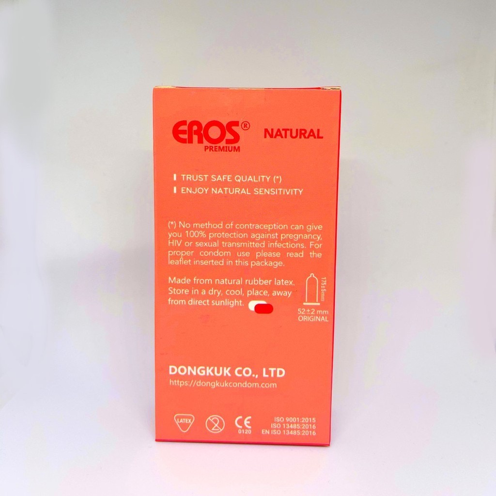 [Chính hãng] Bao Cao Su Siêu Mỏng Trơn EROS PREMIUM (Hộp 12 chiếc)