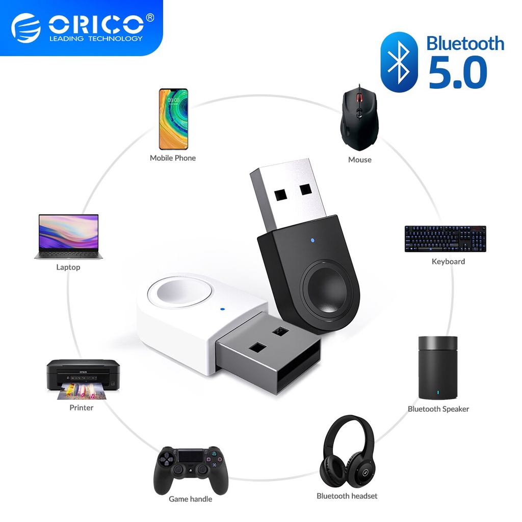 USB Bluetooth 5.0 Chính hãng Orico BTA-508/608 và Netlink – Hỗ trợ kết nối Bluetooth giữa các thiết bị