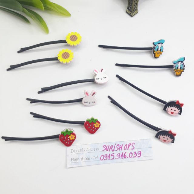 2 Kẹp Tóc Mái Hàn Quốc Siêu Yêu