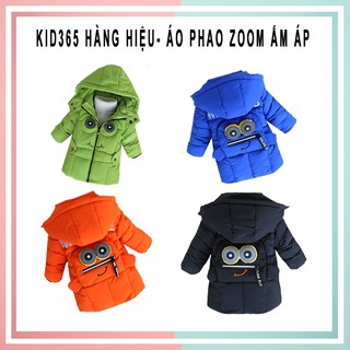 Áo Phao Dáng Dài Cho Bé Trai Zoom, Áo Phao Trần Bông Dễ Thương - Kid 365 Hàng Hiệu - PZOO
