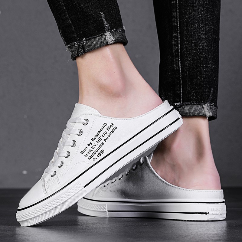 Giày Lười Vải Canvas Thiết Kế Năng Động Hợp Thời Trang Cho Nam | BigBuy360 - bigbuy360.vn