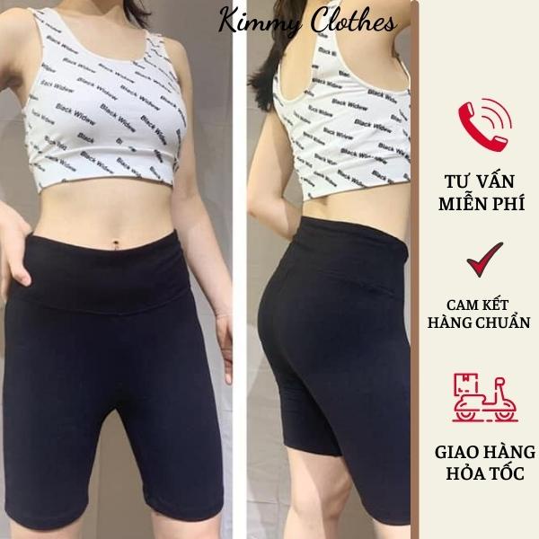 Quần legging, quần legging lửng, ngố, cạp cao bản to chất cotton siêu co giãn