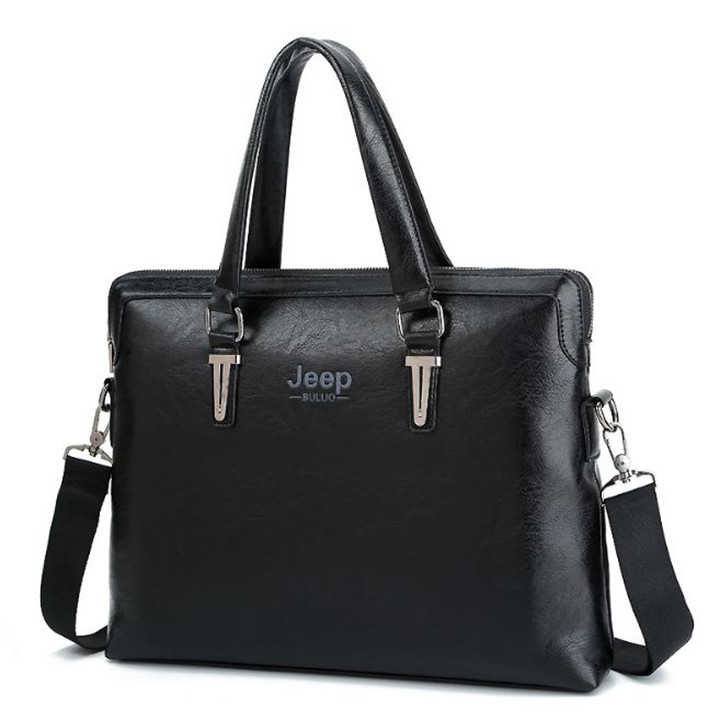 Cặp sách Jeep chất liệu da pu trơn loại 1 siêu bền , cặp sách nam da cao cấp giá rẻ | BigBuy360 - bigbuy360.vn