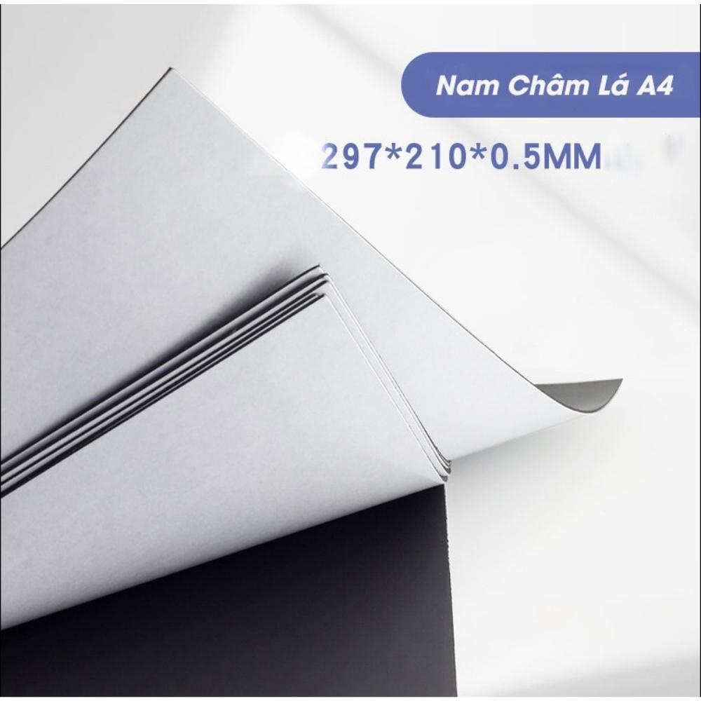 Nam Châm Lá A4 Có Decal Keo Dán