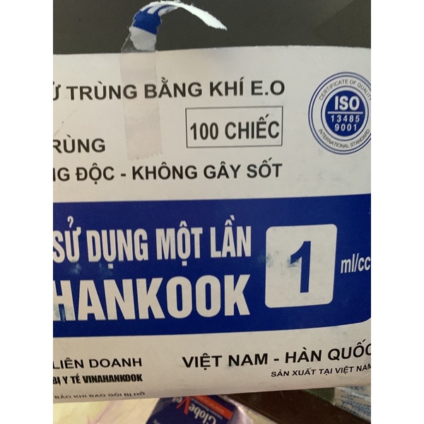 Xi lanh 1ml - tiêm chó, mèo - xi lanh nhựa vô khuẩn- độ chính xác cao