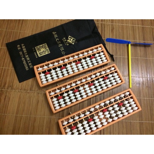 Bàn tính Soroban cho trẻ mẫu giáo (tặng chong chóng tre)