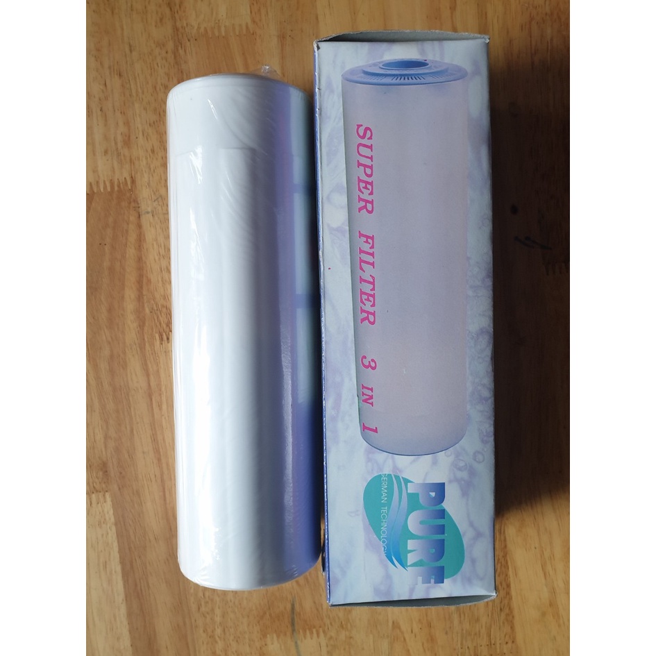 Bộ 3 Lõi Lọc Pure 123 Nhập Khẩu Chính Hãng Thái Lan Dùng Cho Máy Ion Kiềm và RO