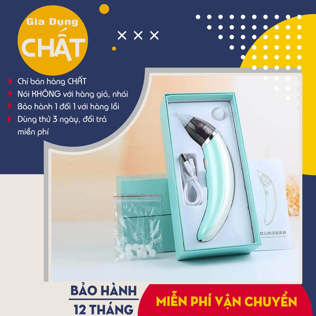 Máy hút mũi Little bess tự động 5 cấp độ hút cực sạch không gây đau tặng kèm 2 đầu hút