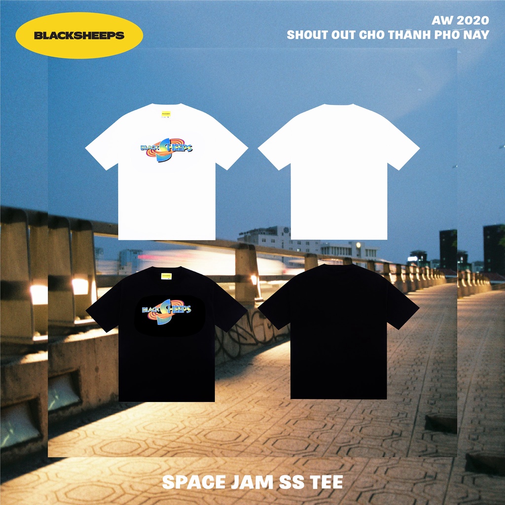 Áo Thun Blacksheeps Tay Ngắn Màu Trắng Aka Space Jam SS Tee - White