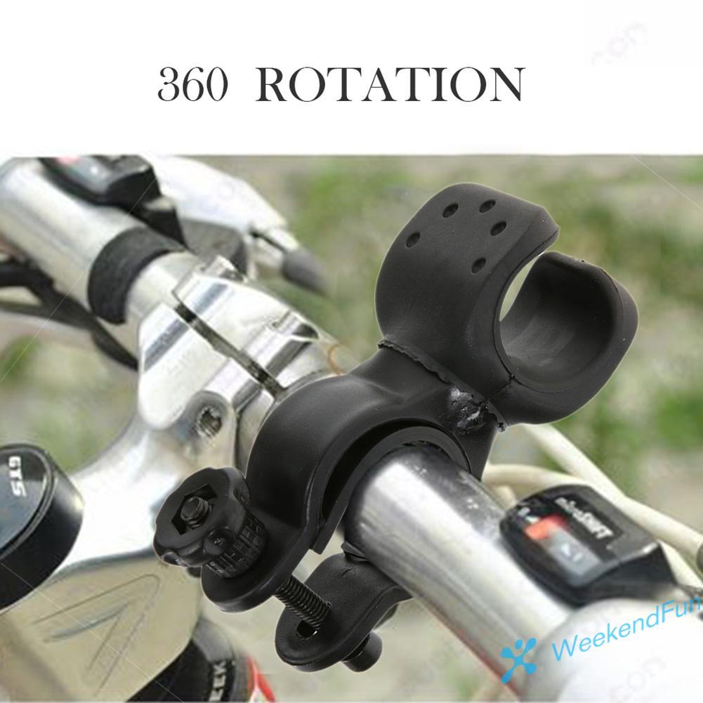 Kẹp giữ đèn pin có thể xoay 360 độ gắn tay cầm xe đạp