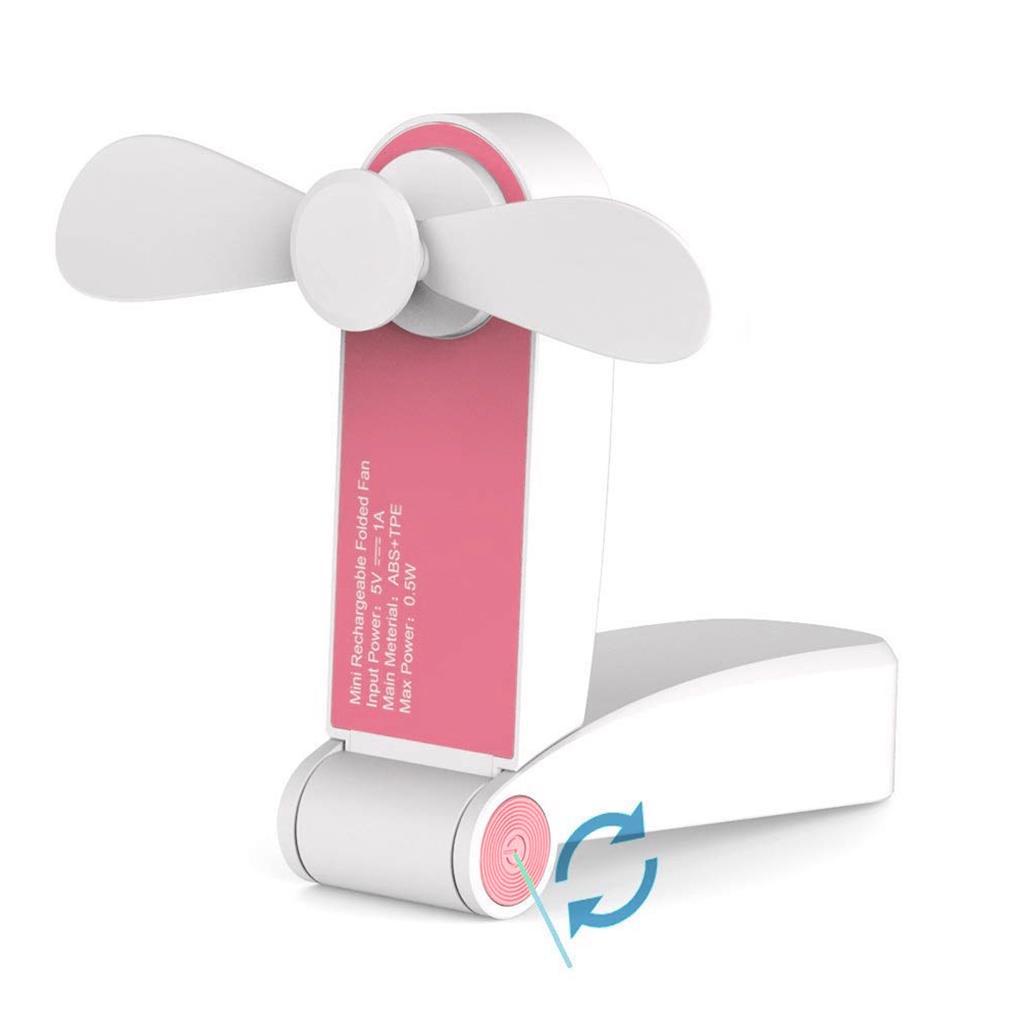 Quạt Mini Cầm Tay Có Thể Sạc Lại Bằng Cổng USB Tiện Dụng Và Bền