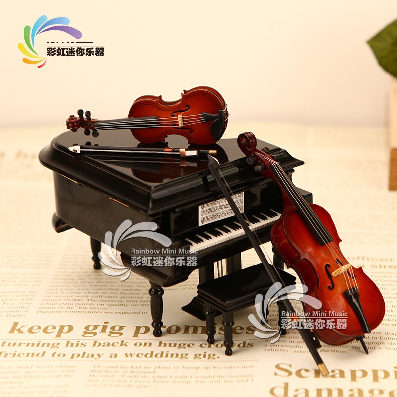 Mô Hình Đàn Violin Mini Phong Cách Phương Tây Độc Đáo