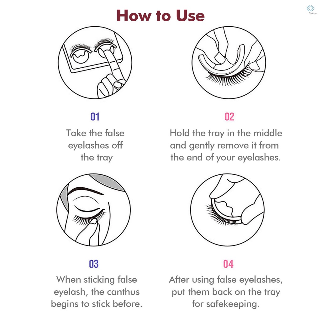 1 cặp lông mi giả 3D dài cong tự dính kèm hộp đựng tiện dụng
 | BigBuy360 - bigbuy360.vn