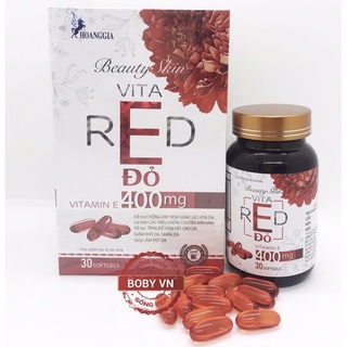 [HIỆU QUẢ NHANH]_VIÊN UỐNG BỔ SUNG VITAMIN E BEAUTY SKIN VITA RED  ĐỎ