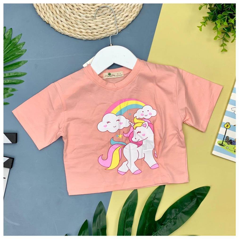 Áo LITIBABY chất vải cotton Croptop bé gái 9/14