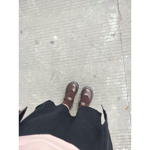 Giày ulzzang mũi tròn quai dán hàng quảng châu | BigBuy360 - bigbuy360.vn