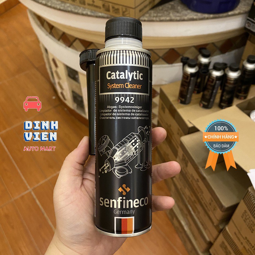 Chai Vệ Sinh Hệ Thống Khí Thải Senfineco 9942 – 300ML Catalytic System Cleaner Làm Sạch Hệ Thống Xúc Tác của buồng đốt.