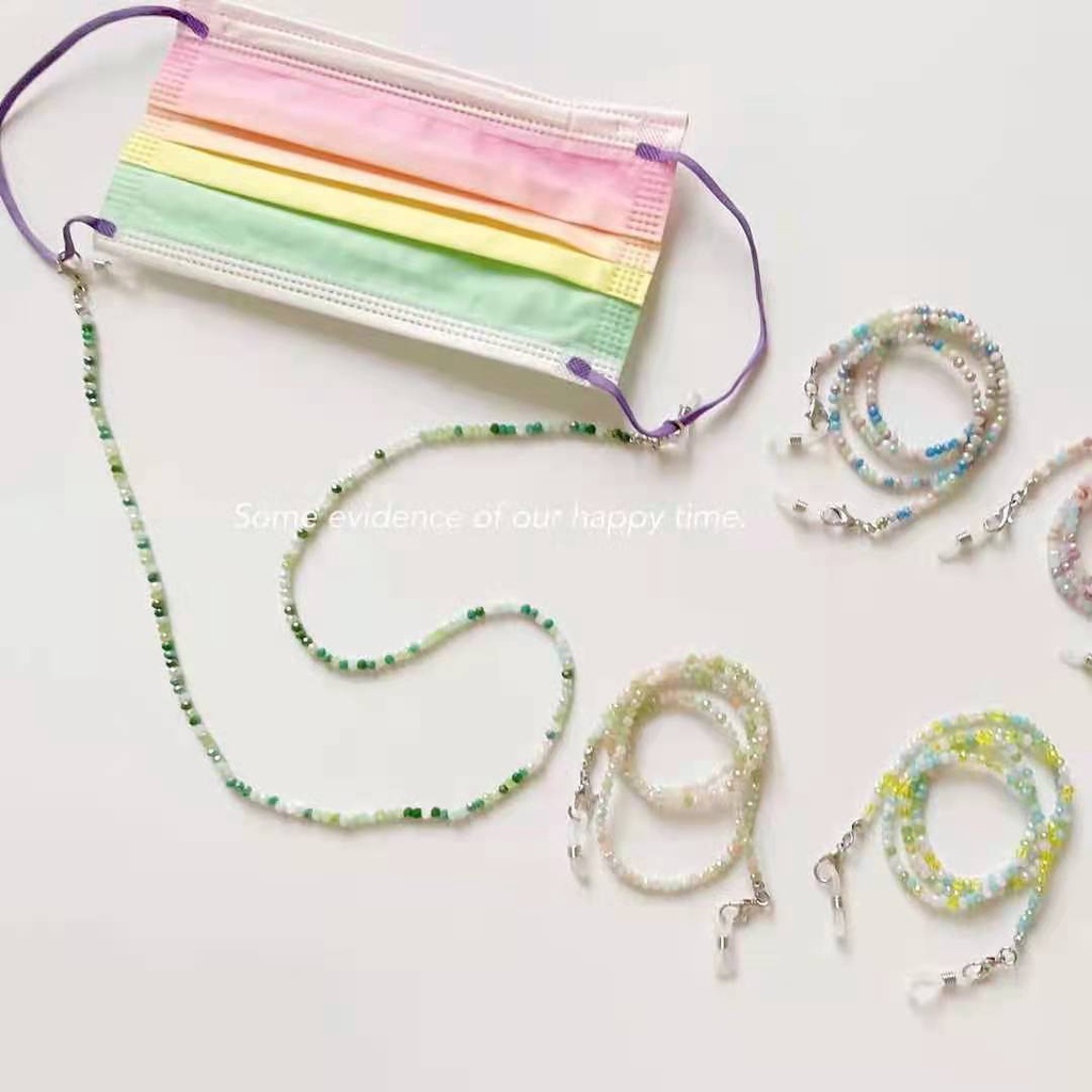 Dây Đeo Mắt Kính Xỏ Hạt acrylic Màu Sắc Ngọt Ngào