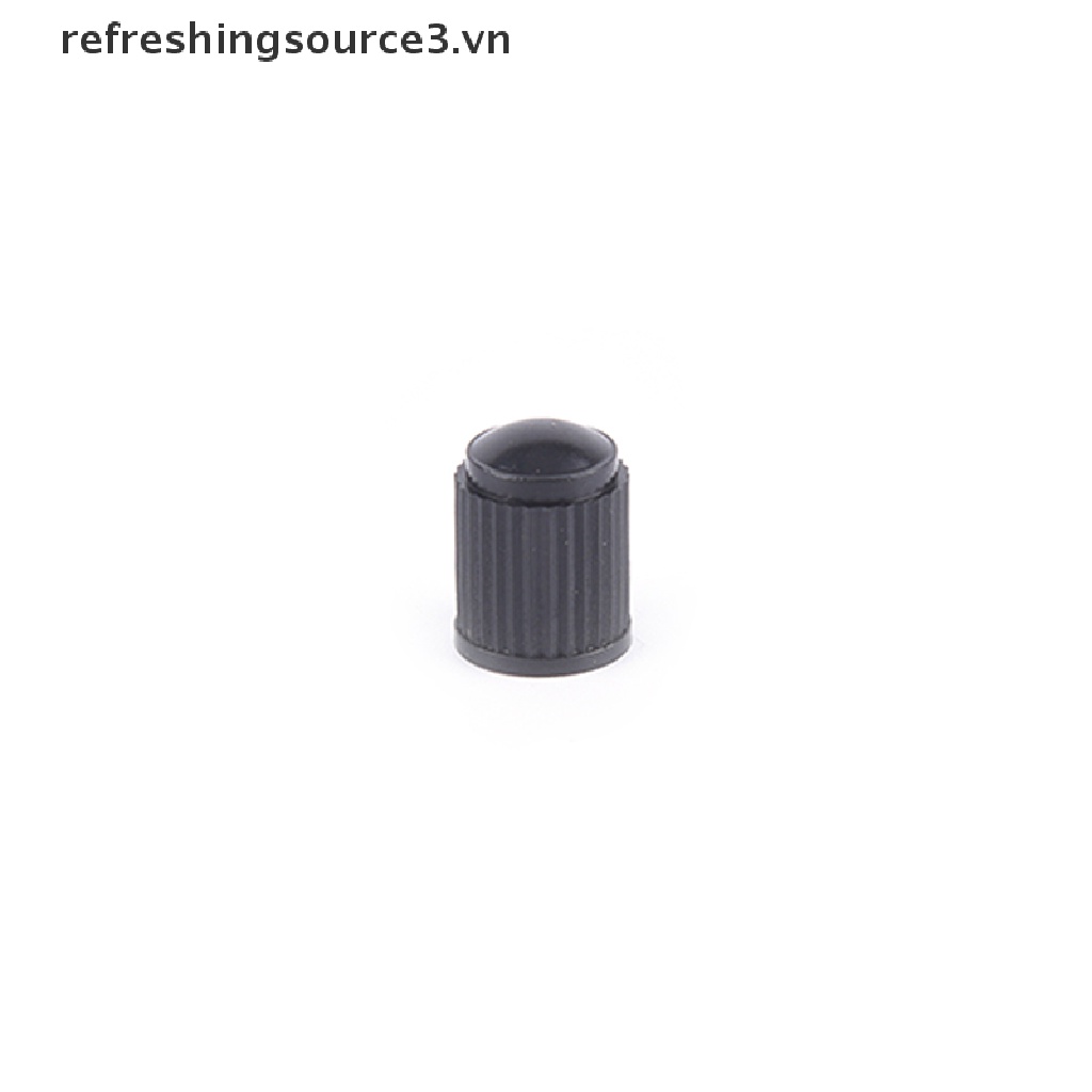 Bộ 100 Nắp Van Khí Bánh Xe Đạp / Xe Hơi Bằng Nhựa Màu Đen