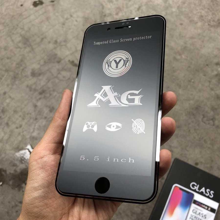 Kính Cường Lực IPHONE CHỐNG VÂN TAY AG Full Màn cho IP 6 6s 7 8 Plus SE X XS XS Max 11 12 13 14 Plus Pro Max