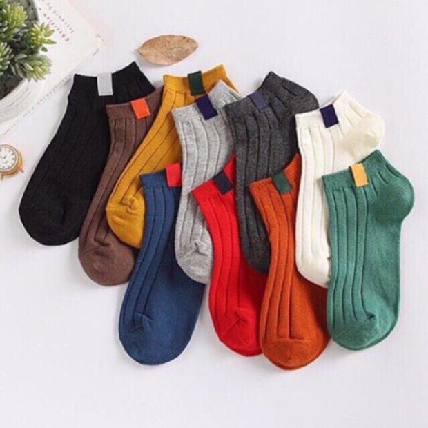 Sét 10 Đôi Tất Nữ Vintage Hàn Quốc Nhiều Màu - LADY
