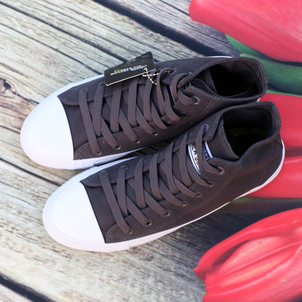 Giày Sneaker Chuck 2 Xám Đậm Nam Cổ Cao ZRF