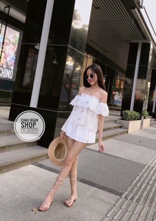 Áo bèo bẹt vai trắng [xả kho]
