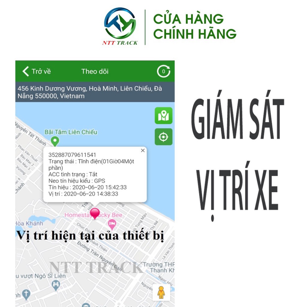 HOT SALE Định vị GPS chống trộm xe máy ô tô ưu đãi mua kèm sim 4G chính hãng NTT02 - NTT Track )(*