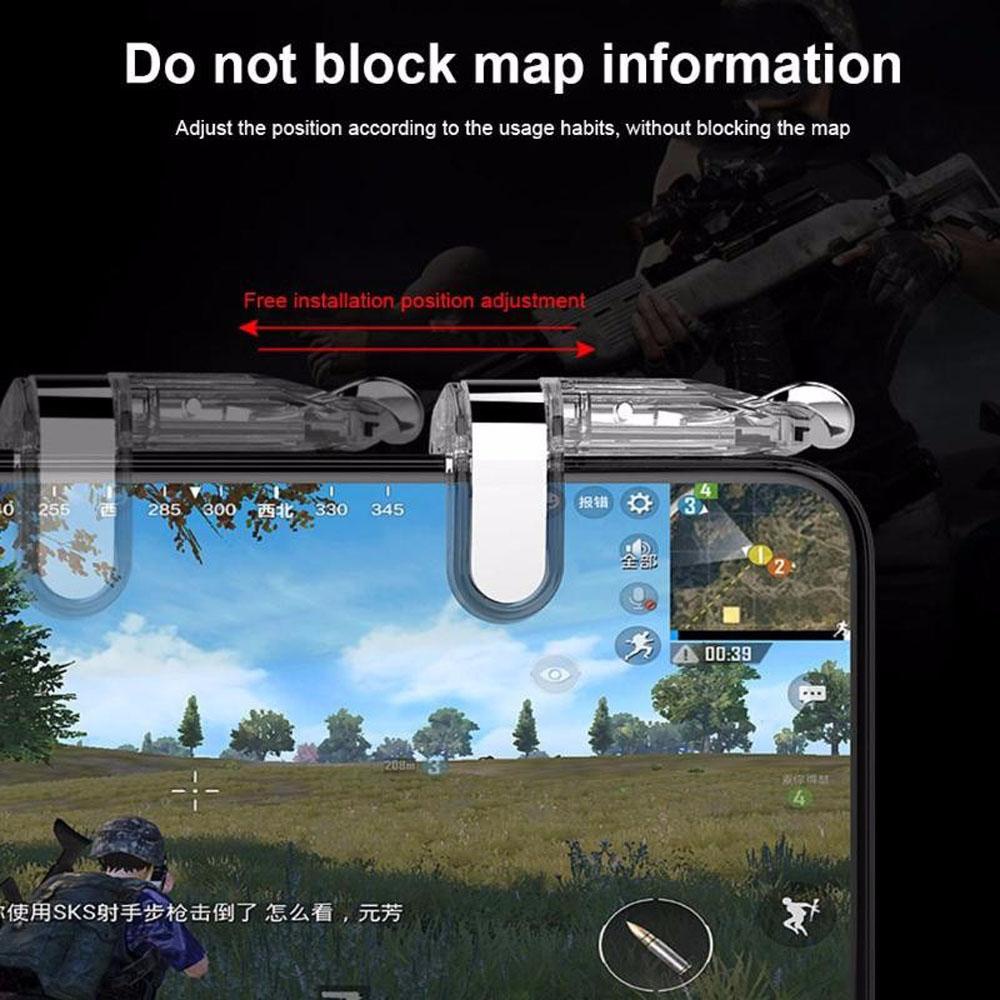 AUGUSTINA Tay Cầm Chơi Game PUBG L1R1 Bằng Kim Loại Trong Suốt Siêu Bền