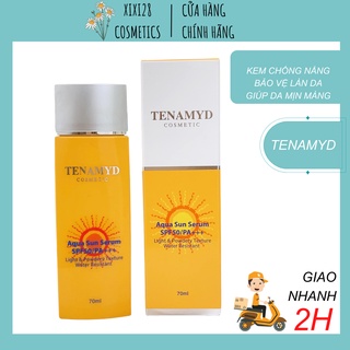 Tinh chất chống nắng dạng nước aqua sun serum spf50/pa+++ tenamyd 70ml - xixi28cosmetics