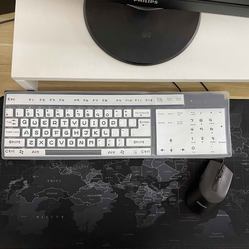 Miếng dán silicon bảo vệ bàn phím máy tính với 5 màu tùy chọn