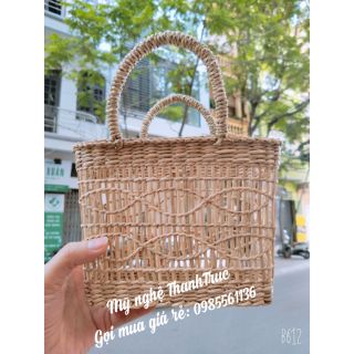 Túi cói lượn sóng mini cho bé gái