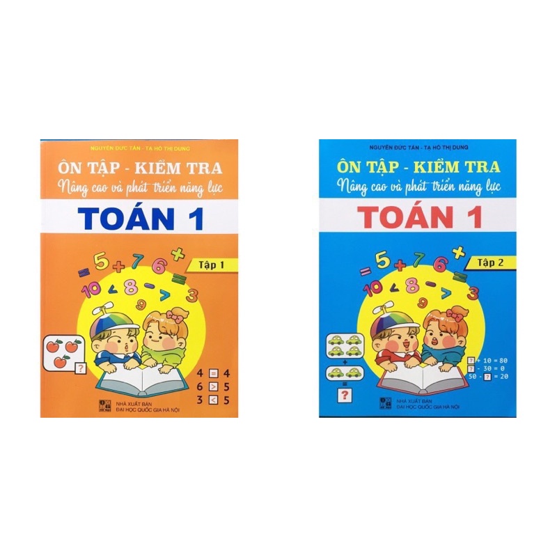 Sách - (Combo 2 tập) Ôn Tập - Kiểm Tra Nâng Cao Và Phát Triển Năng Lực Toán 1