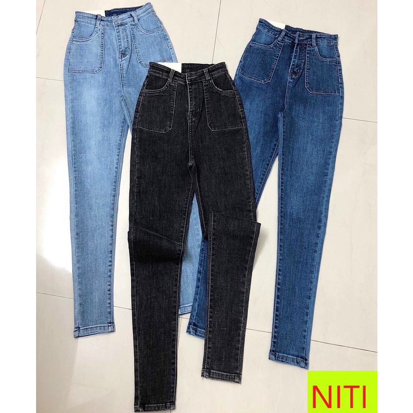 [ VIDEO ]QUẦN SKINNY JEAN NỮ 2 TÚI BO TRƯỚC CHẤT BÒ GIÃN CAO CẤP ĐỦ MÀU XANH, XÁM SIÊU CAO CẤP NITI ĐỦ SIZE THỜI TRANG