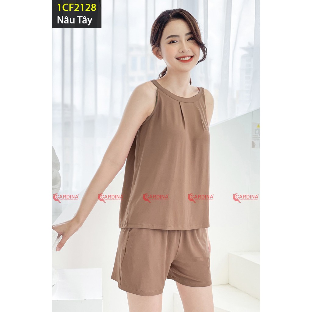 Bộ Mặc Nhà Nữ 𝐂𝐀𝐑𝐃𝐈𝐍𝐀 Đùi Yếm Cotton Nhật Cao Cấp Mềm Mại Thoáng Mát | BigBuy360 - bigbuy360.vn