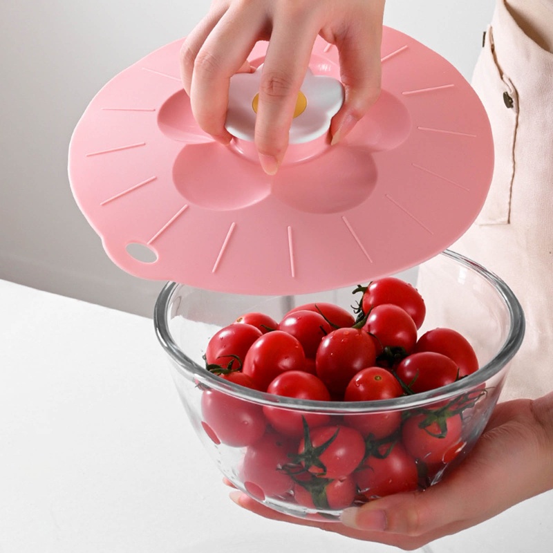 Nắp Bát Bằng Silicone Có Giác Hút Tái Sử Dụng Được An Toàn