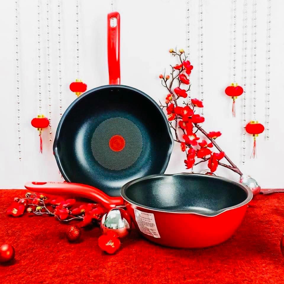 Chảo Sâu Lòng Tefal So Chef Day By Day G1436405 Size 24cm - 28cm, Chảo chống dính bếp từ tefal nhập khẩu Pháp