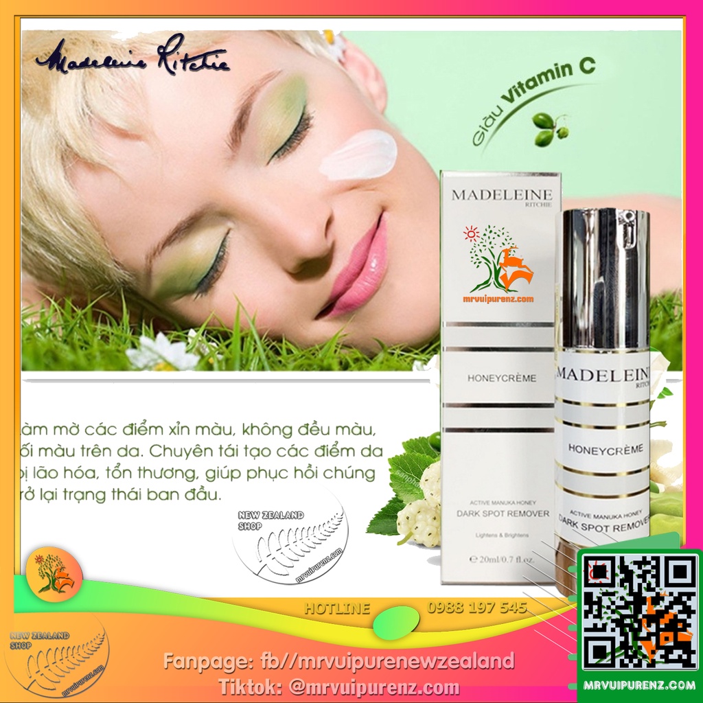 KEM DƯỠNG LÀM MỜ VẾT THÂM, GIẢM TÀN NHANG MADELEINE RITCHIE DARK SPOT REMOVER | BigBuy360 - bigbuy360.vn