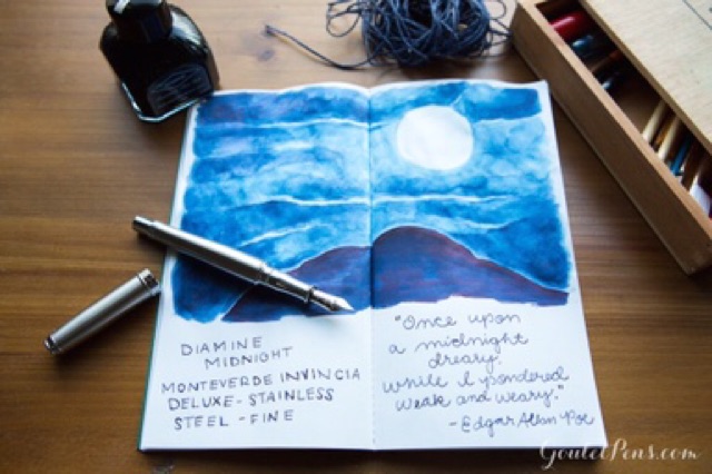 Mực bút máy Diamine 30ml - Midnight - Dreamart.vn