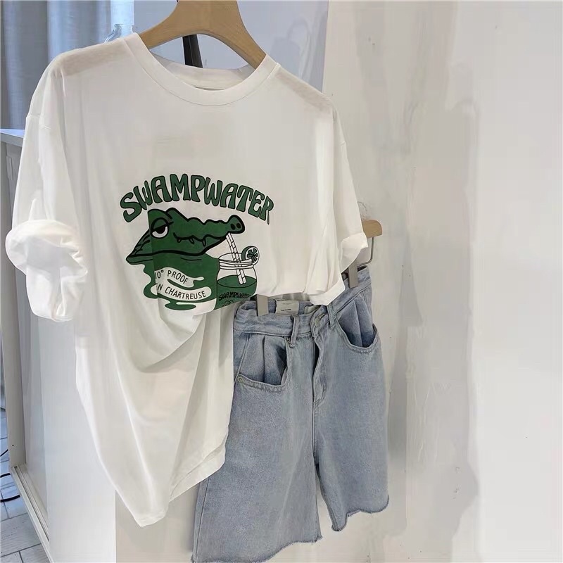 Áo thun hình cá sấu