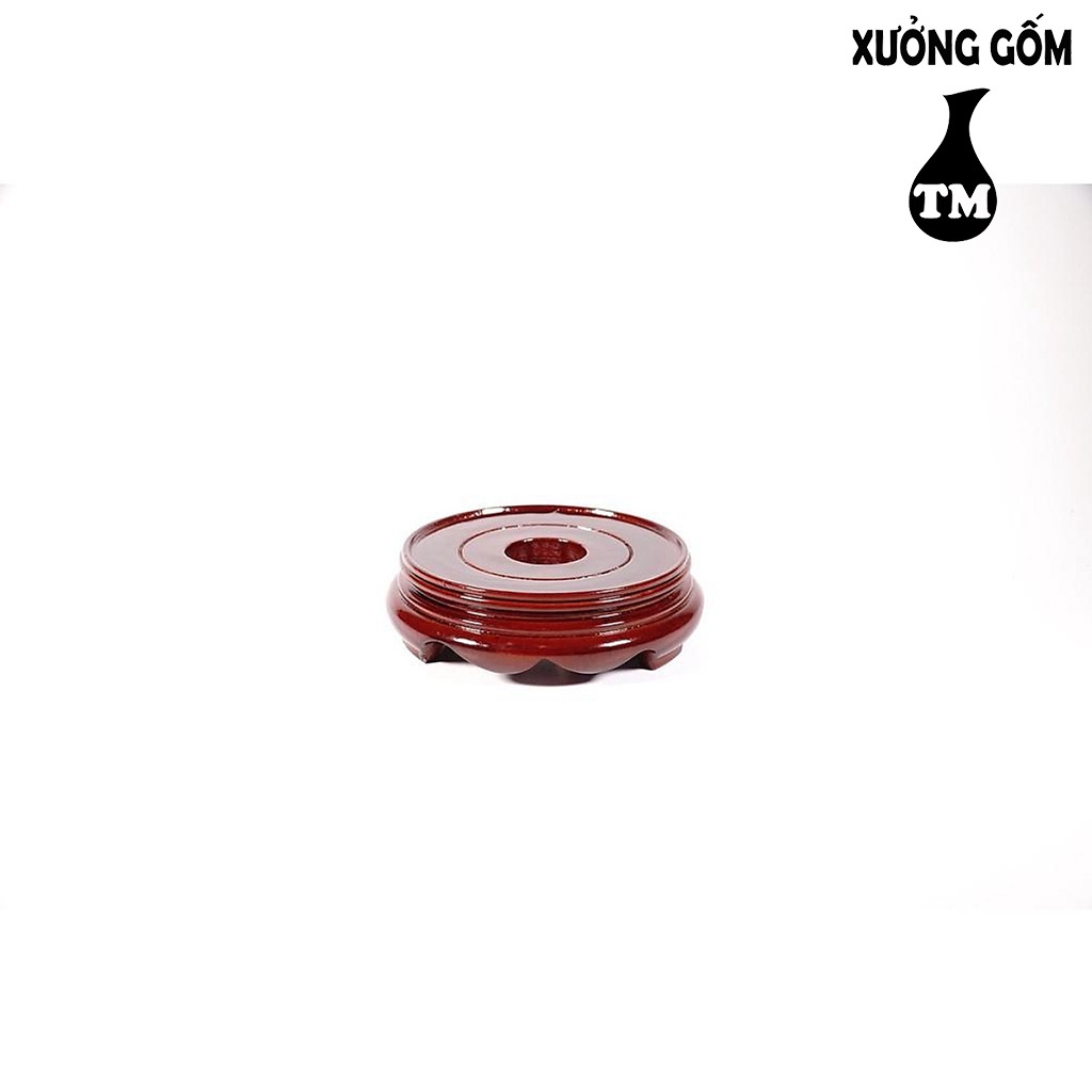 Đôn Gỗ Có Chân Đế Kê Bát Hương Có Lỗ Xưởng Gốm TM Bát Tràng Đặt Tượng Thờ, Chậu Cây, Vật Phẩm – Nhiều Kích Cỡ