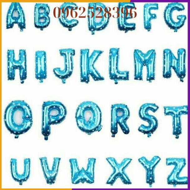 Bóng chữ lẻ ghép thành tên theo yêu cầu 5k/chữ cái size 40cm