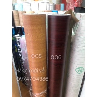 Giấy dán tường vân gỗ, có keo sẵn