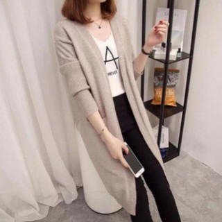 Áo len cadigan nữ dáng dài 3 màu siêu đẹp