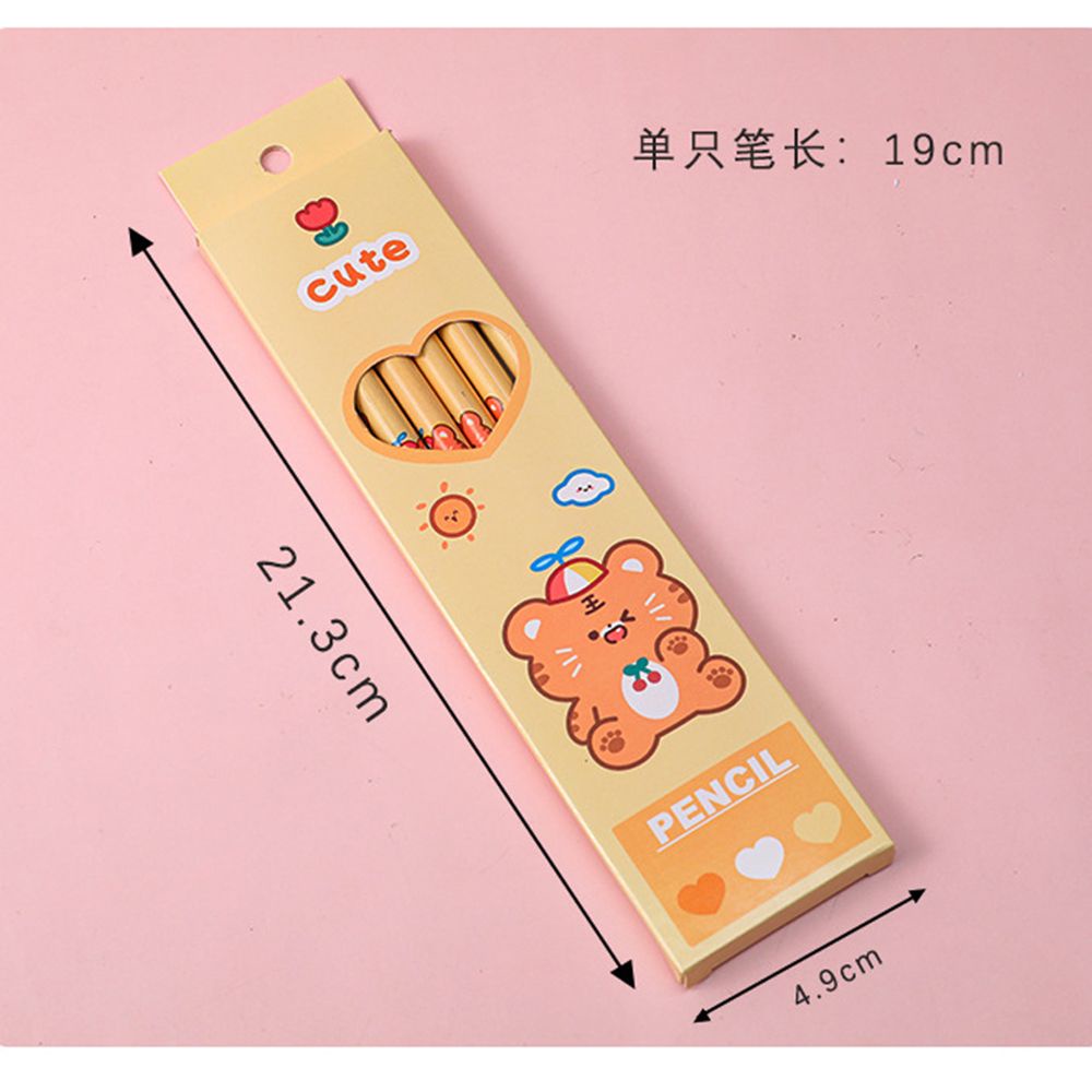 6 Bút chì hb bằng gỗ họa tiết hoạt hình dễ thương cho trẻ em