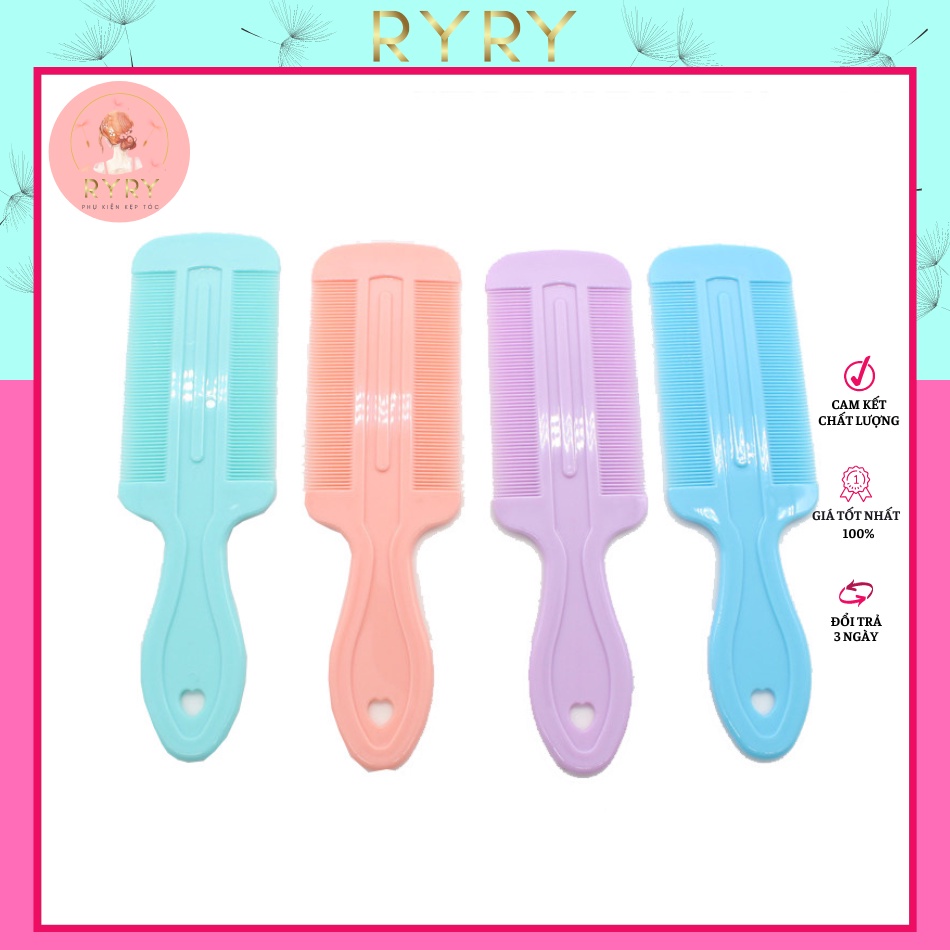 Lược Chải Tóc Răng Thưa, Răng Thường, Chải Chấy, Chải Trí, Chải Đuôi Ngựa Dễ Thương Tiện Dụng