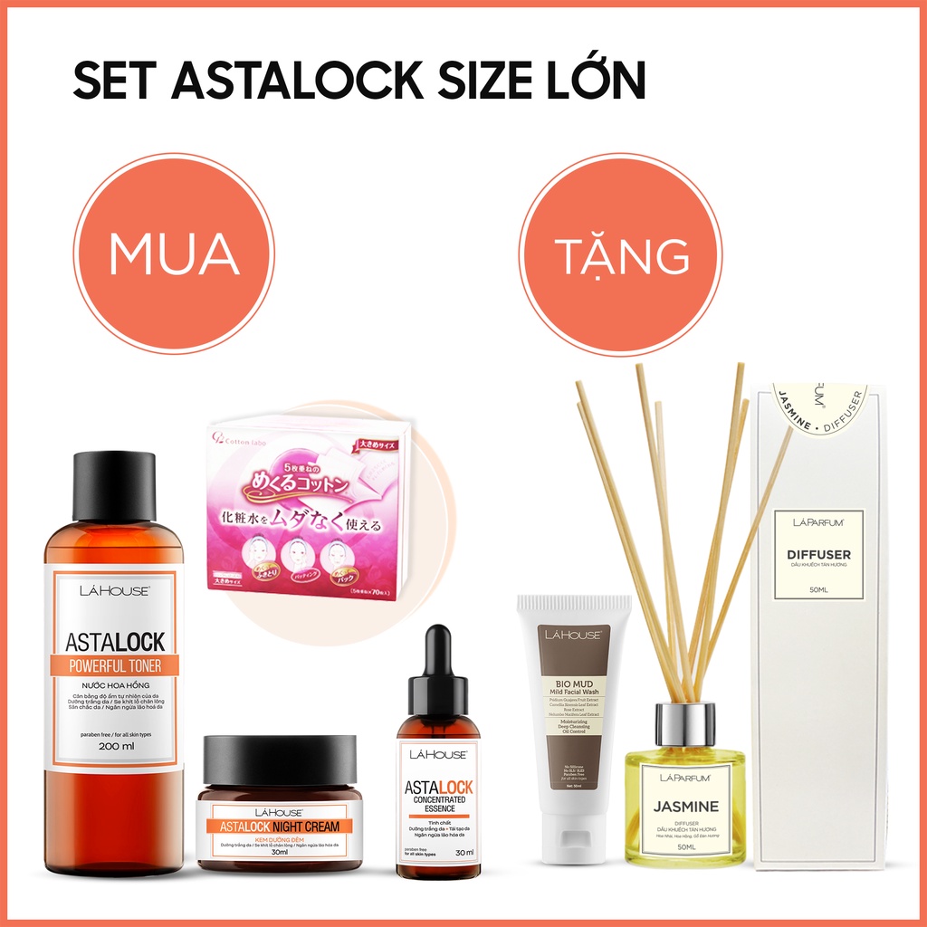 SET CHĂM SÓC DA  ASTALOCK LỚN