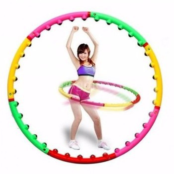 Vòng lắc eo Massage Hoop bằng nhựa loại tốt Tặng THƯỚC DÂY