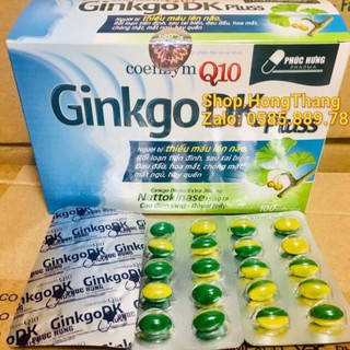 Ginkgo Dk Pluss hoạt huyết dưỡng não, bổ sung dưỡng chất cho não, tăng cường lưu thông máu não